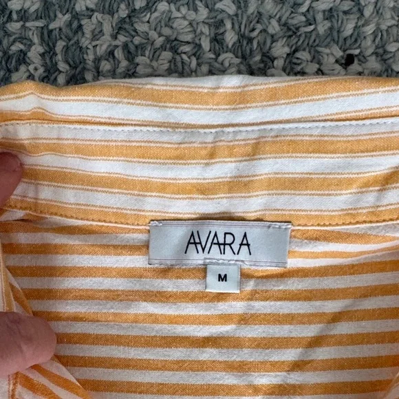 Chic Striped Peach and White Tunic - Picture 10 of 12